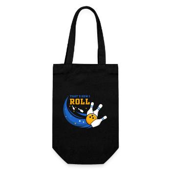 Bowling, bowling loves bowling, bowling bowlers - Gift Bag for Bottles - black - Front