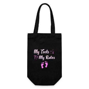 Foot care nail care - Gift Bag for Bottles - black - Front