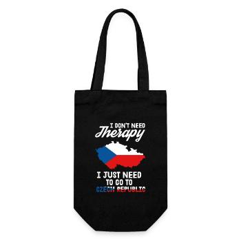 Czech Republic Therapy Prague Czech Gift - Gift Bag for Bottles - black - Front