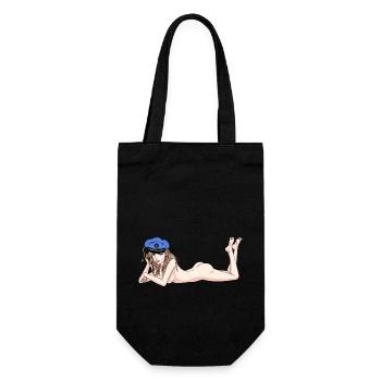 Maritime Kapten sexy fille marin ahoy - Sac à bouteille - noir - Devant