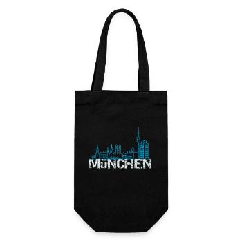Munich skyline - Sac à bouteille - noir - Devant