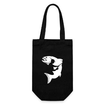 Pêche pêche pêcheur pêcheur cadeau - Sac à bouteille - noir - Devant