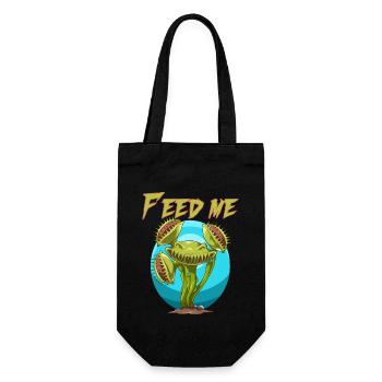 Feed Me Dionaea for a plant lover and - Gift Bag for Bottles - black - Front