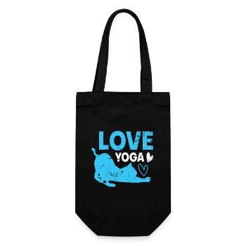 Yoga Yoga Dames Yoga Yoga Proverbes - Sac à bouteille - noir - Devant