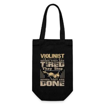 Violinist violinist - Gift Bag for Bottles - black - Front
