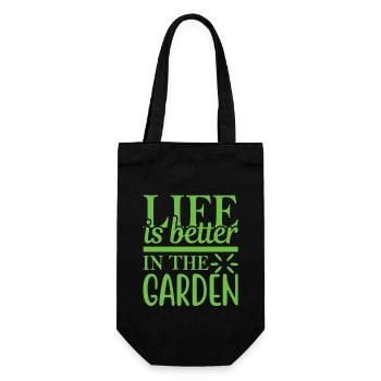 Jardinage jardinage jardinier jardinier - Sac à bouteille - noir - Devant