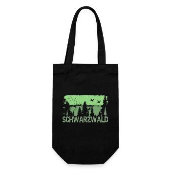 Schwarzwald - Geschenkbeutel für Flaschen - Schwarz - Vorne