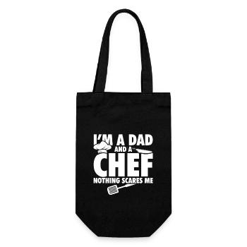 Cook dad | Cooking Chef Hobby Chef Gifts - Gift Bag for Bottles - black - Front