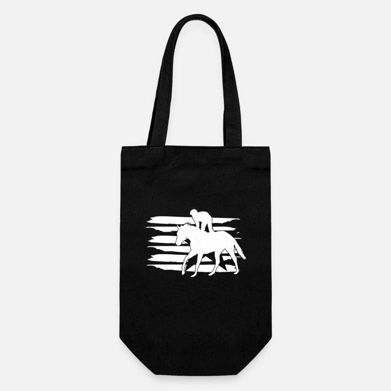 course de chevaux - Sac à bouteille - noir
