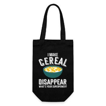 Cereals Cornflakes Breakfast Cerialien Cereal Food - Gift Bag for Bottles - black - Front