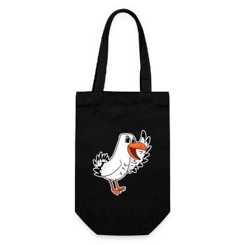 Seagull Seagull Coast Sea Sea - Gift Bag for Bottles - black - Front