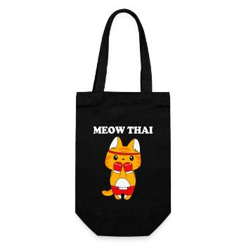 Chat Muay Thai - Sac à bouteille - noir - Devant