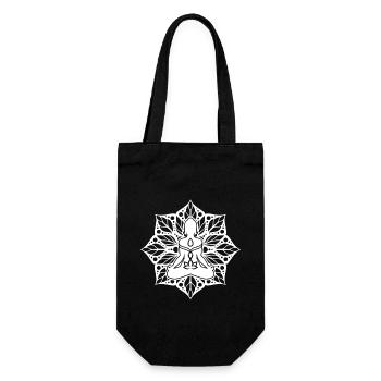 Yoga fleur de lotus méditation détente yoga dames - Sac à bouteille - noir - Devant