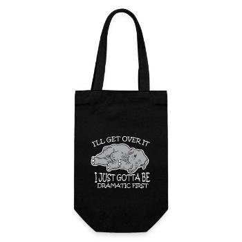Dramatic Elephant Tired Stubborn - Gift Bag for Bottles - black - Front