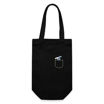 Caméra Dans La poche poitrine Photographe Idée cadeau - Sac à bouteille - noir - Devant