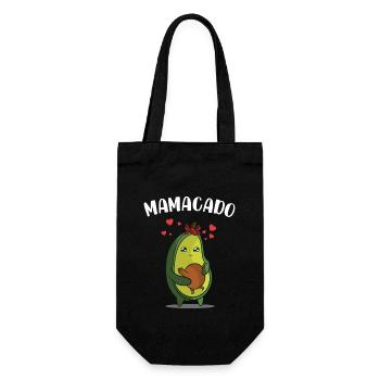 Mamacado Avocado Baby Shower Pregnancy Vegan - Gift Bag for Bottles - black - Front
