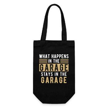 Mechanic Saying Garage Gift - Gift Bag for Bottles - black - Front