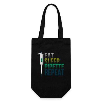 Biologie, Biologie Biologe, Chemie, - Geschenkbeutel für Flaschen - Schwarz - Vorne