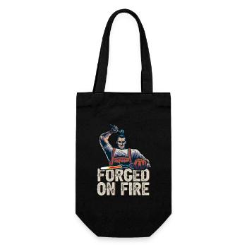 Blacksmith Forged In Fire Forging Metalbuilder - Gift Bag for Bottles - black - Front