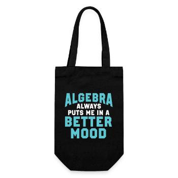 Algebra Mathematik Mathe Mathematiker Lehrer - Geschenkbeutel für Flaschen - Schwarz - Vorne