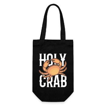 Krabbe Holy Crab - Gift Bag for Bottles - black - Front