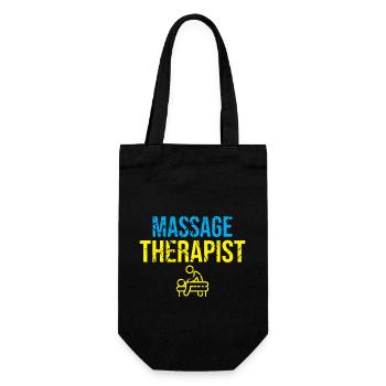 Massage therapist - Gift Bag for Bottles - black - Front
