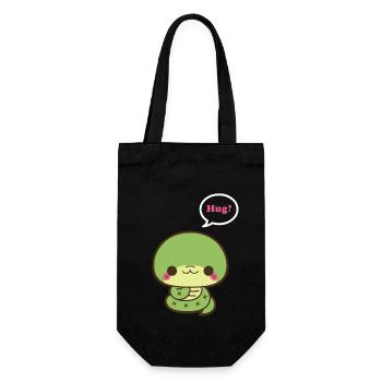 Cute Snake Hug - Gift Bag for Bottles - black - Front