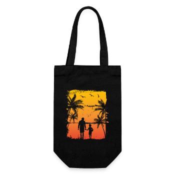 Père et fils - Sac à bouteille - noir - Devant