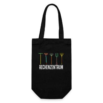 Rechenzentrum Gartenarbeit Landschftsgärtner - Geschenkbeutel für Flaschen - Schwarz - Vorne