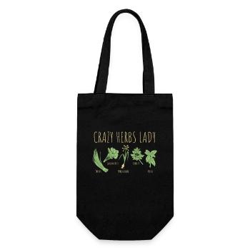 Conception d’herbes pour un jardinier - Sac à bouteille - noir - Devant