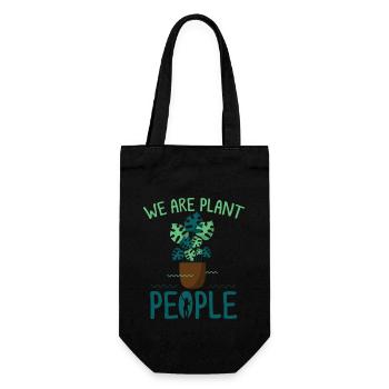 Plant, Plant Houseplant, Plants, - Gift Bag for Bottles - black - Front