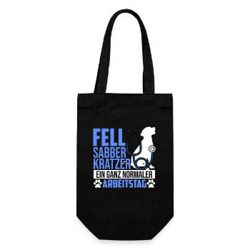 Dog Lover Veterinarian Cattle Doctor Dogs Profession Fan - Gift Bag for Bottles - black - Front