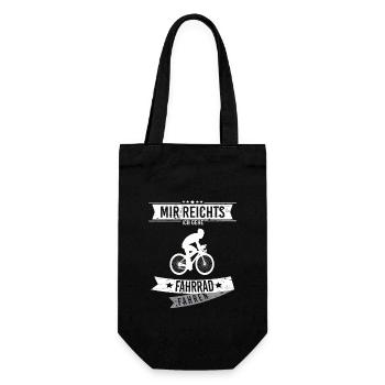 Mir reichts ich gehe Fahrrad fahren Vatertag - Geschenkbeutel für Flaschen - Schwarz - Vorne