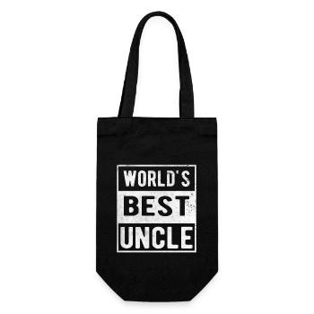 Best Uncle - Gift Bag for Bottles - black - Front