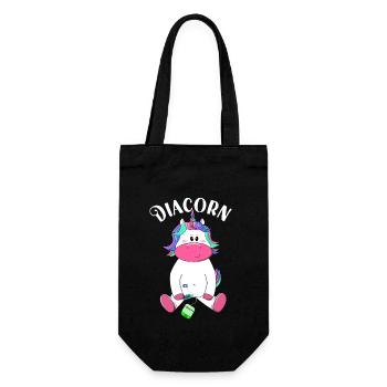 Diacorn - Geschenkbeutel für Flaschen - Schwarz - Vorne