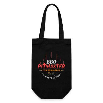 Grill, Grill texas grill, Grill Chef, - Geschenkbeutel für Flaschen - Schwarz - Vorne