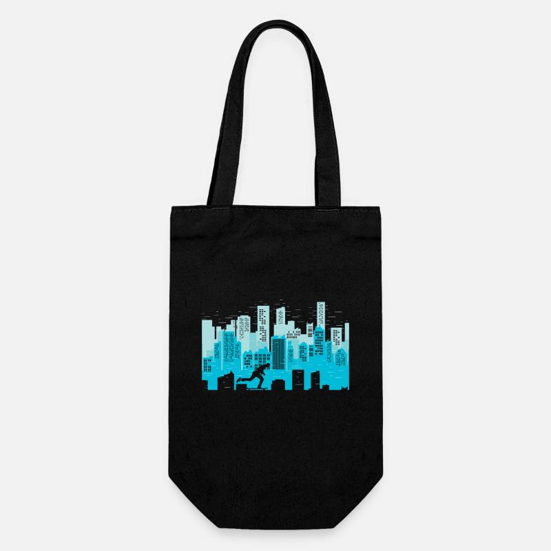 Longboard - Gift Bag for Bottles - black