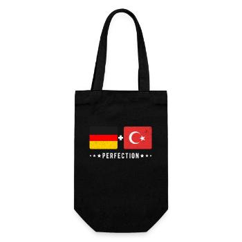 Turquie Allemagne Drapeau - Sac à bouteille - noir - Devant