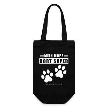 Pug Life - Gift Bag for Bottles - black - Front