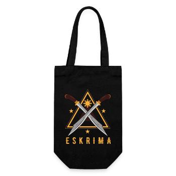 eskrima, eskrima philippinische Kampfkünste, - Geschenkbeutel für Flaschen - Schwarz - Vorne