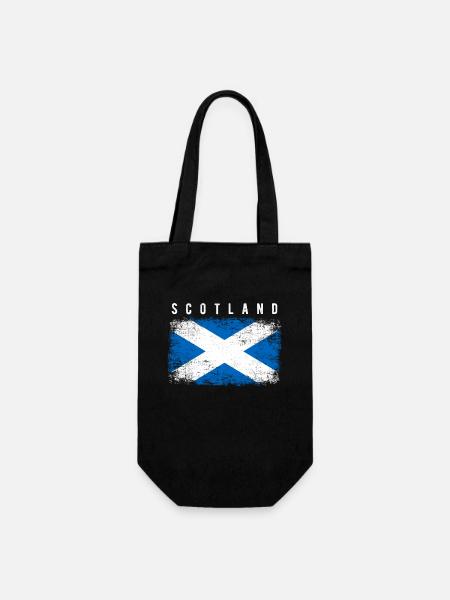 Schottland Flagge - Geschenkbeutel für Flaschen - Schwarz
