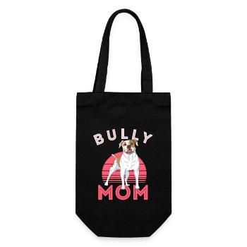 American Bully Pitbull, chien, - Sac à bouteille - noir - Devant