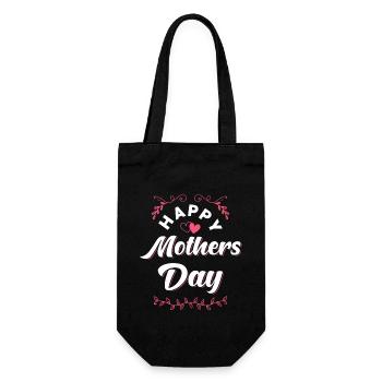 Mother's Day Mother's Day Greetings - Gift Bag for Bottles - black - Front