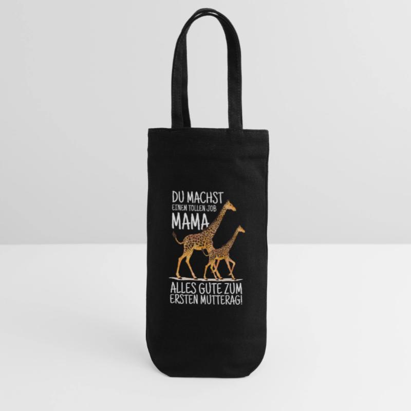 Muttertag Mutter Mummy Giraffe Spruch Geschenk Geschenkbeutel für Flaschen