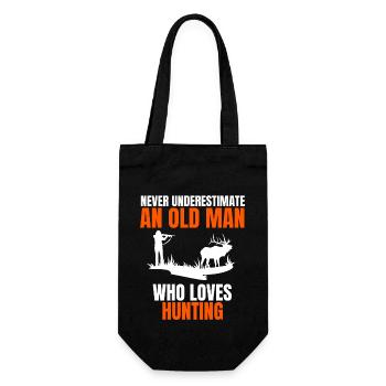 Chasse homme retraité chasse père papa sort grand-père chasseur - Sac à bouteille - noir - Devant