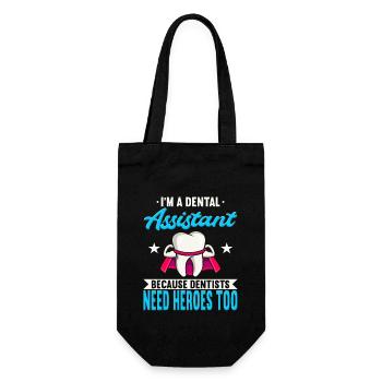I’m A Assistant Dentaire Because Dentists Need - Sac à bouteille - noir - Devant