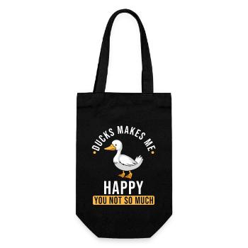 Ducks saying funny - Gift Bag for Bottles - black - Front