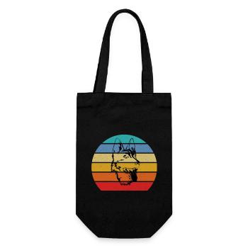 German Shepherd - Gift Bag for Bottles - black - Front