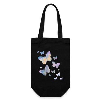 Schmetterling Schmetterling Tier bunt Farbe - Sac à bouteille - noir - Devant