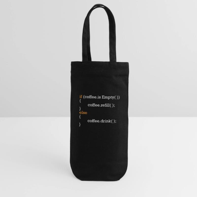 Programmer Coffee Joke Program Code Joke Gift Bag for Bottles